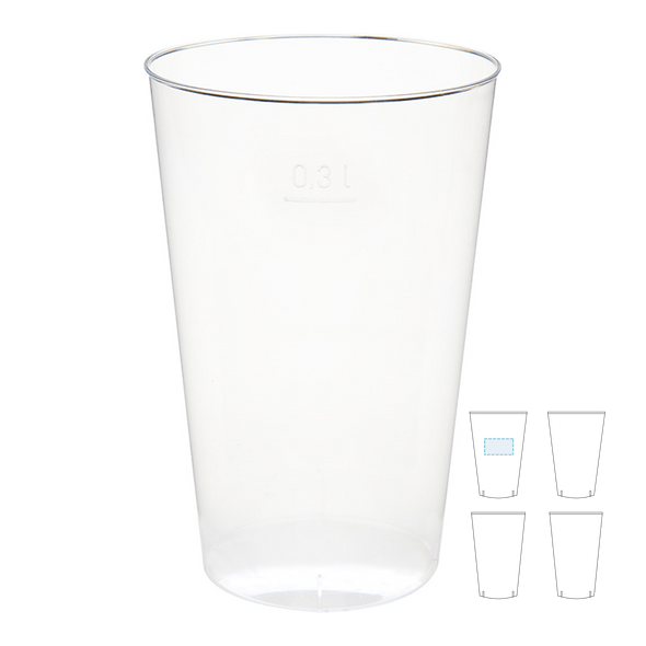PS Transparent Injected Plastic Cup
